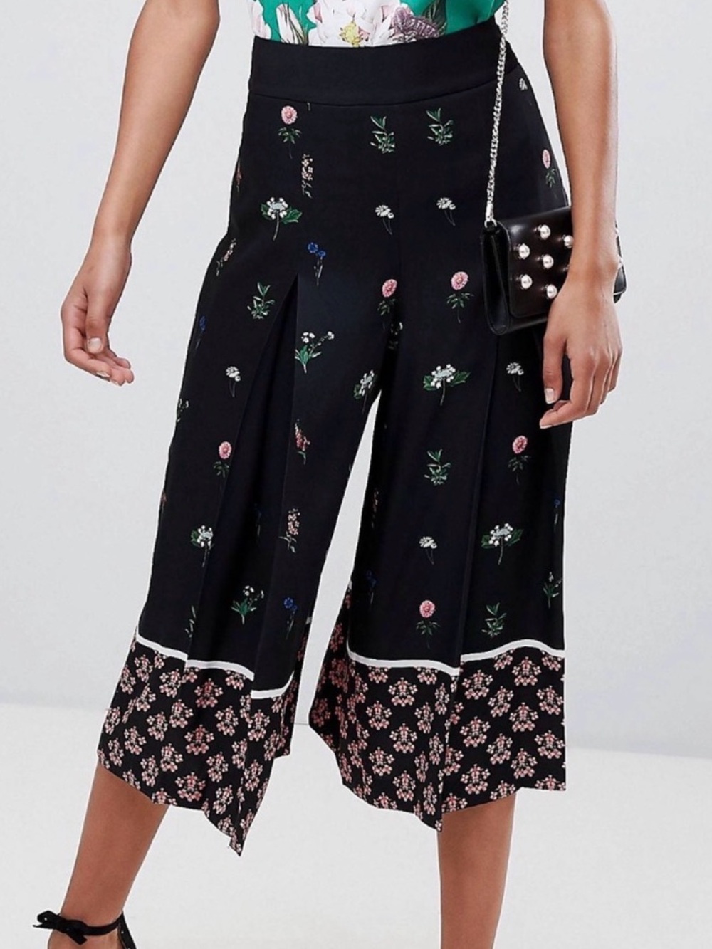 Ted Baker Florence Floral Culottes cropped pants